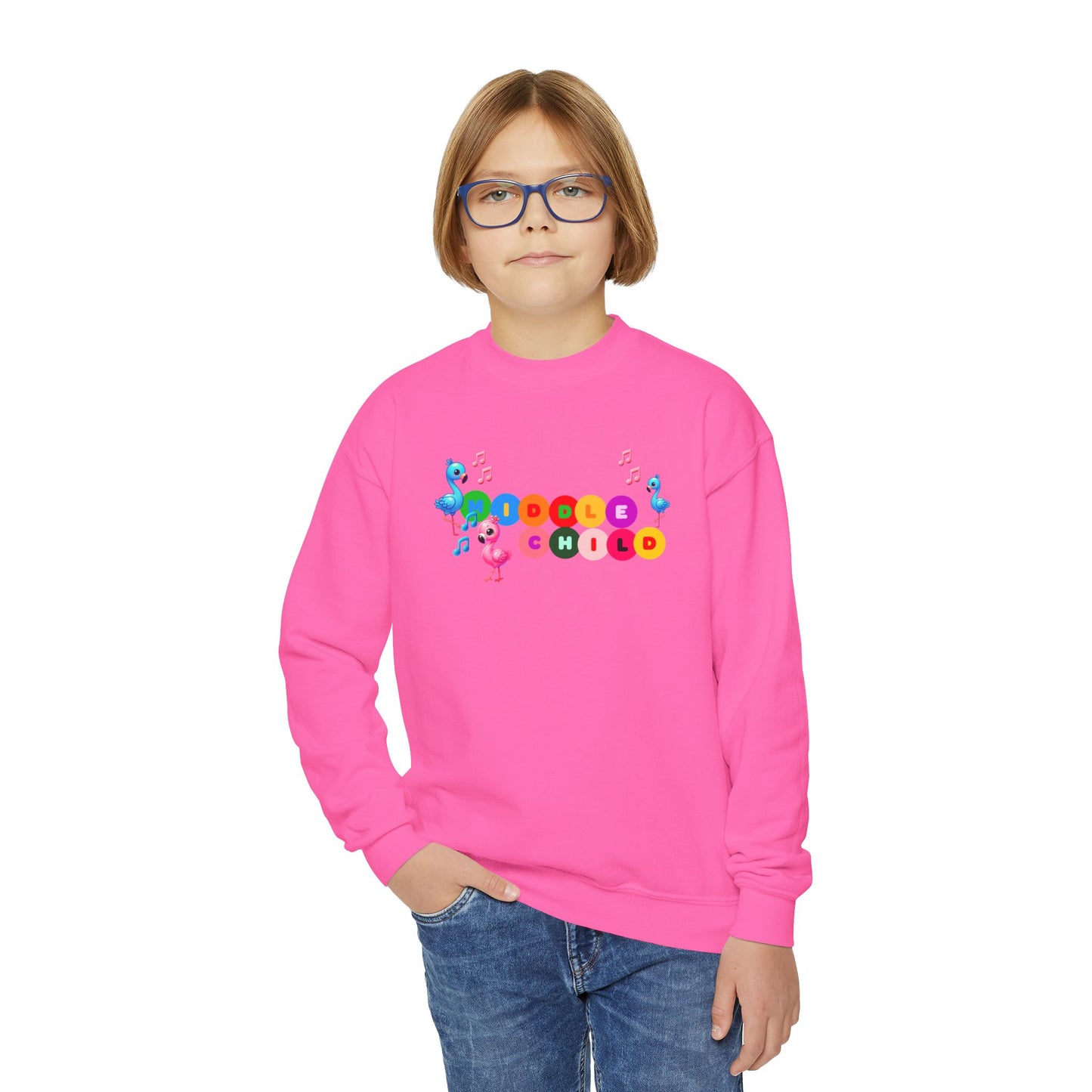 Middle Child Youth Crewneck Sweatshirt