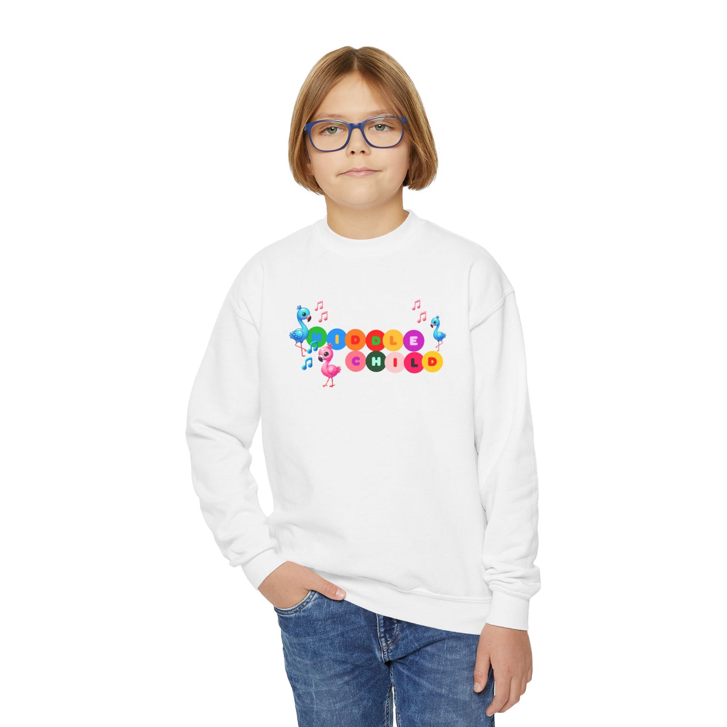 Middle Child Youth Crewneck Sweatshirt