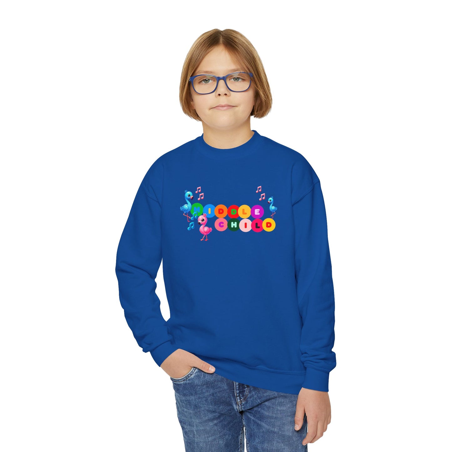 Middle Child Youth Crewneck Sweatshirt