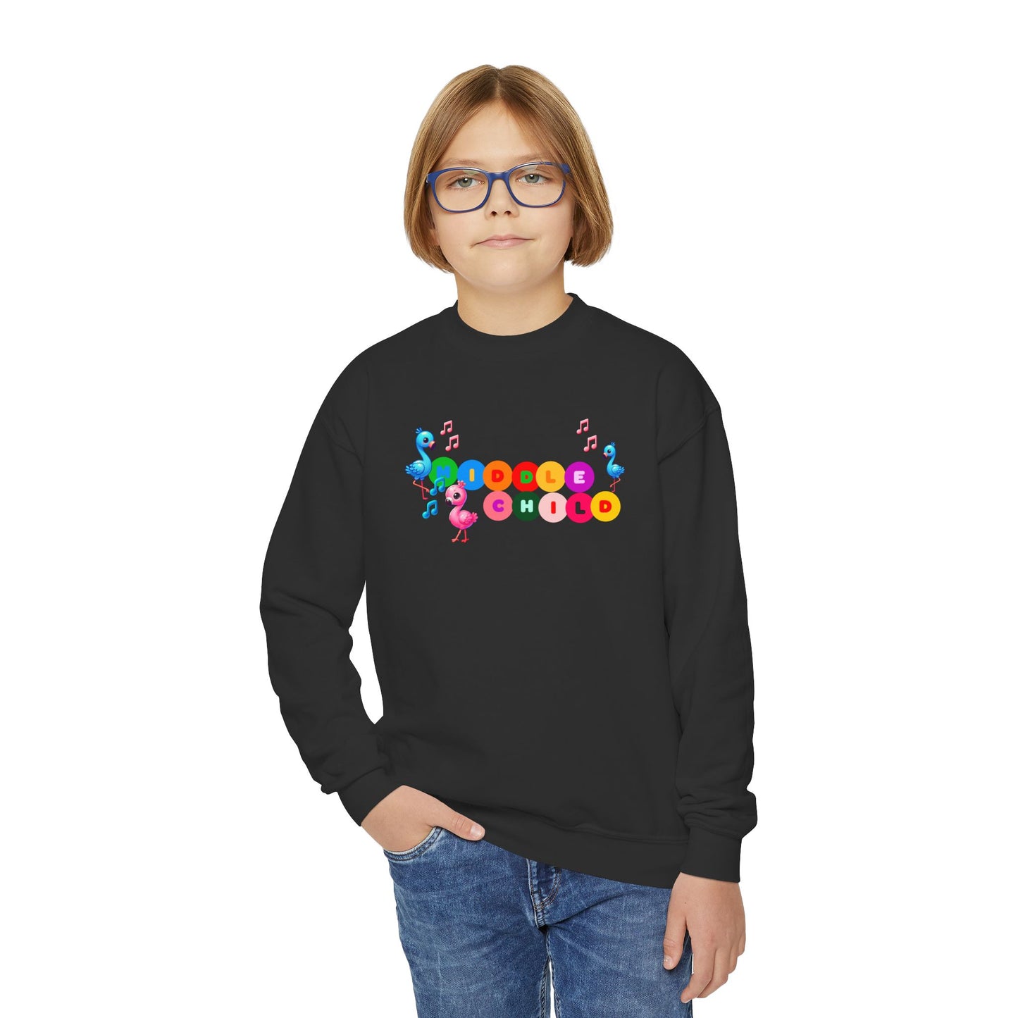 Middle Child Youth Crewneck Sweatshirt