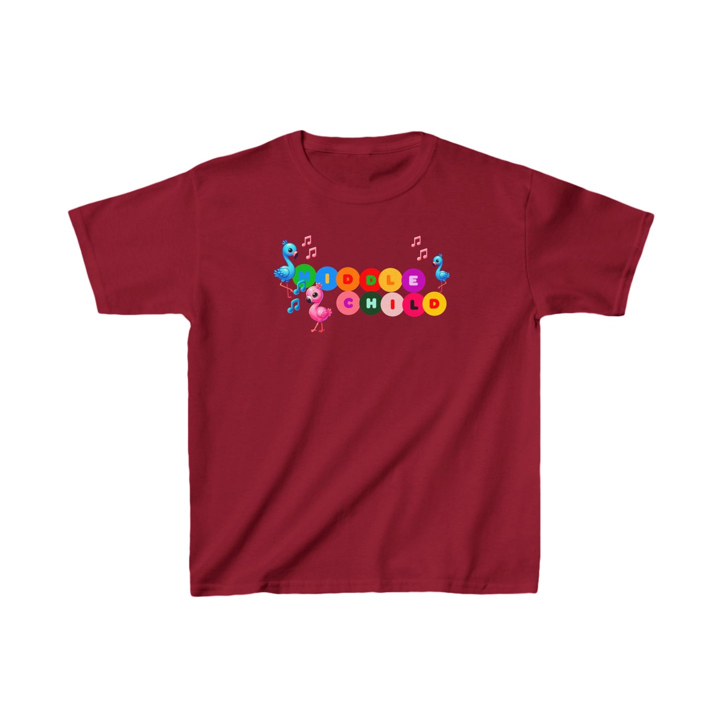 Middle Child Music Tee | Fun Kids Heavy Cotton Shirt