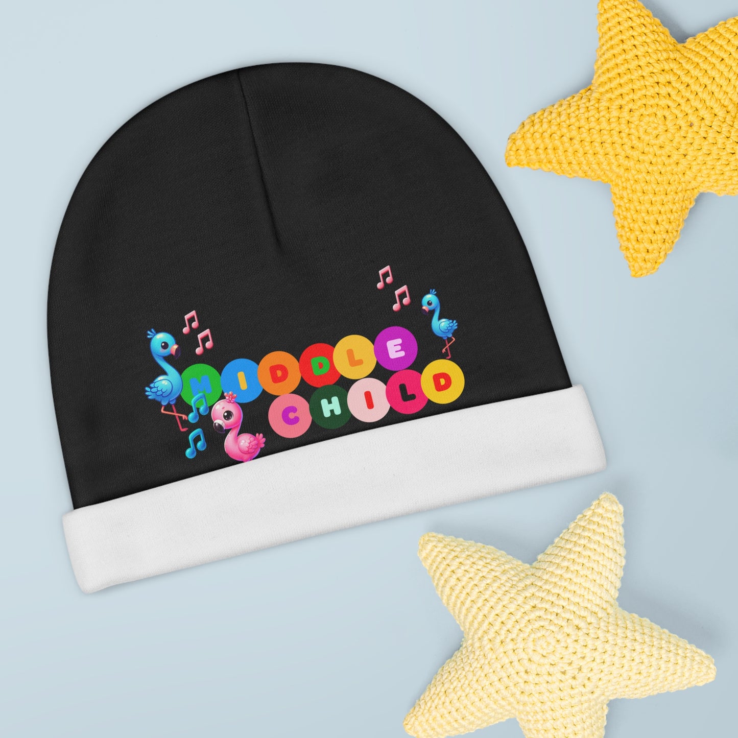 Middle Child Baby Beanie - Cute & Colorful Infant Hat for Your Little One