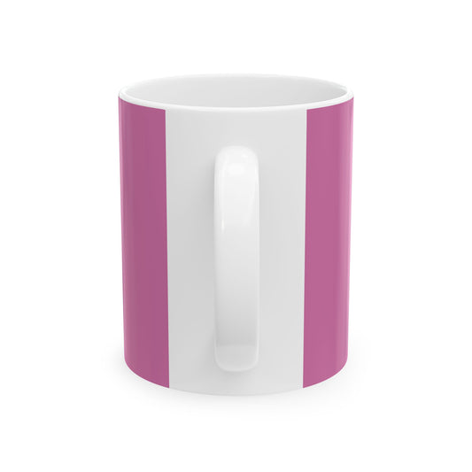 Middle Child Pink Ceramic Mug - Colorful Flamingo Design